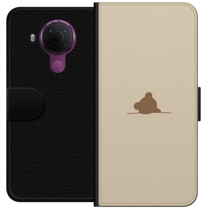 Portemonnee-hoesje voor Nokia 5.4 met Nalle ontwerp in de groep SMARTPHONE & TABLETS / Mobielbescherming / Nokia/Microsoft bij TP E-commerce Nordic AB (A55765)