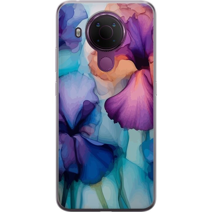 Mobiele hoes voor Nokia 5.4 met Magische bloemen ontwerp in de groep SMARTPHONE & TABLETS / Mobielbescherming / Nokia/Microsoft bij TP E-commerce Nordic AB (A55775)