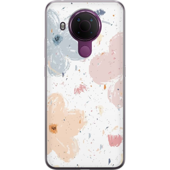 Mobiele hoes voor Nokia 5.4 met Bloemen ontwerp in de groep SMARTPHONE & TABLETS / Mobielbescherming / Nokia/Microsoft bij TP E-commerce Nordic AB (A55784)