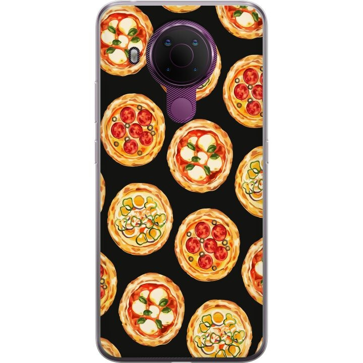 Mobiele hoes voor Nokia 5.4 met Pizza ontwerp in de groep SMARTPHONE & TABLETS / Mobielbescherming / Nokia/Microsoft bij TP E-commerce Nordic AB (A55785)