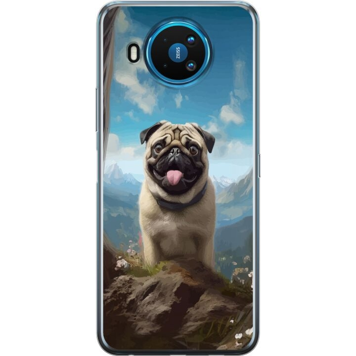 Mobiele hoes voor Nokia 8.3 5G met Blije Hond ontwerp in de groep SMARTPHONE & TABLETS / Mobielbescherming / Nokia/Microsoft bij TP E-commerce Nordic AB (A55817)