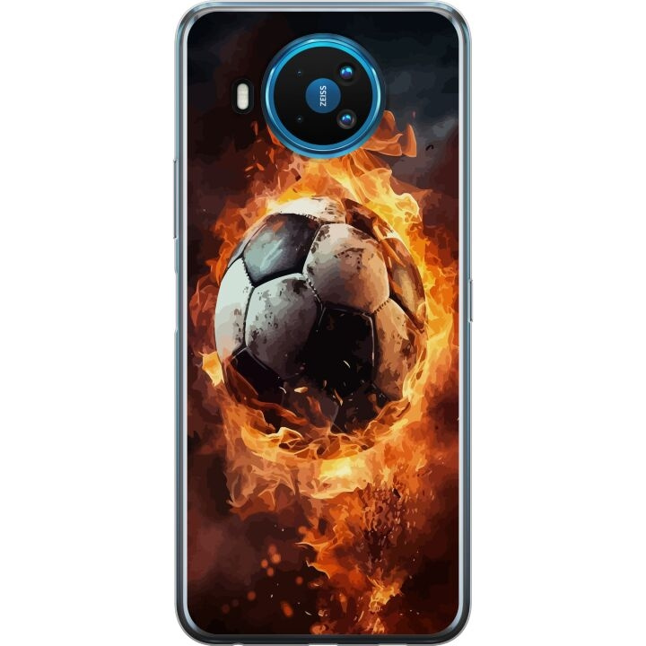 Mobiele hoes voor Nokia 8.3 5G met Voetbal ontwerp in de groep SMARTPHONE & TABLETS / Mobielbescherming / Nokia/Microsoft bij TP E-commerce Nordic AB (A55820)