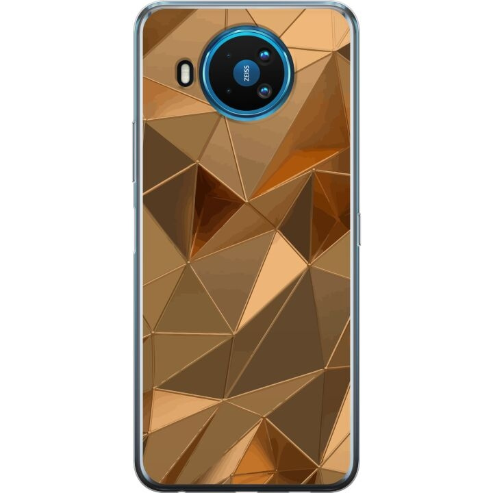 Mobiele hoes voor Nokia 8.3 5G met 3D Goud ontwerp in de groep SMARTPHONE & TABLETS / Mobielbescherming / Nokia/Microsoft bij TP E-commerce Nordic AB (A55823)