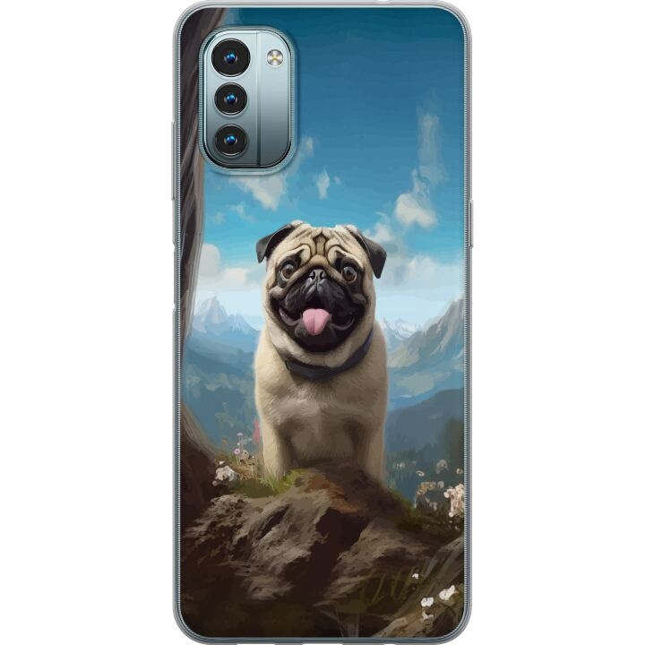 Mobiele hoes voor Nokia G11 met Blije Hond ontwerp in de groep SMARTPHONE & TABLETS / Mobielbescherming / Nokia/Microsoft bij TP E-commerce Nordic AB (A55925)