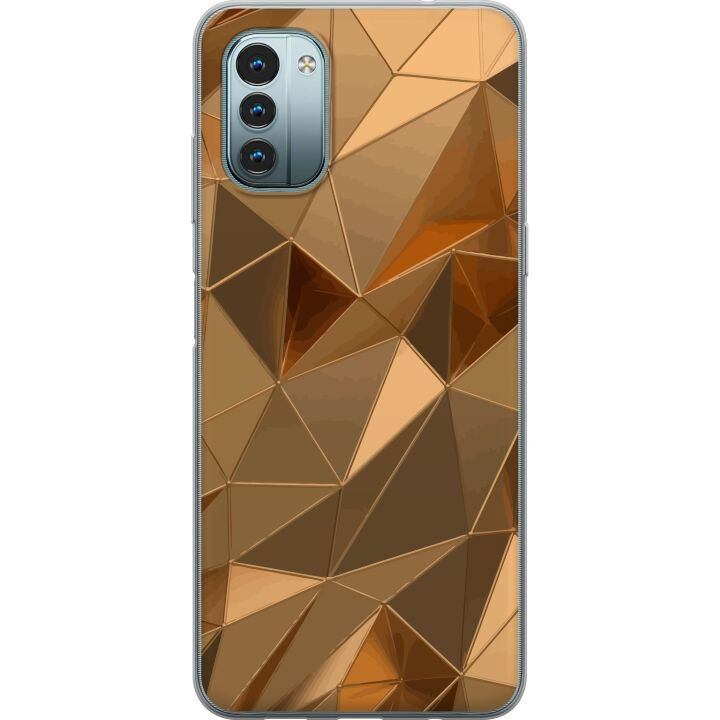 Mobiele hoes voor Nokia G11 met 3D Goud ontwerp in de groep SMARTPHONE & TABLETS / Mobielbescherming / Nokia/Microsoft bij TP E-commerce Nordic AB (A55931)