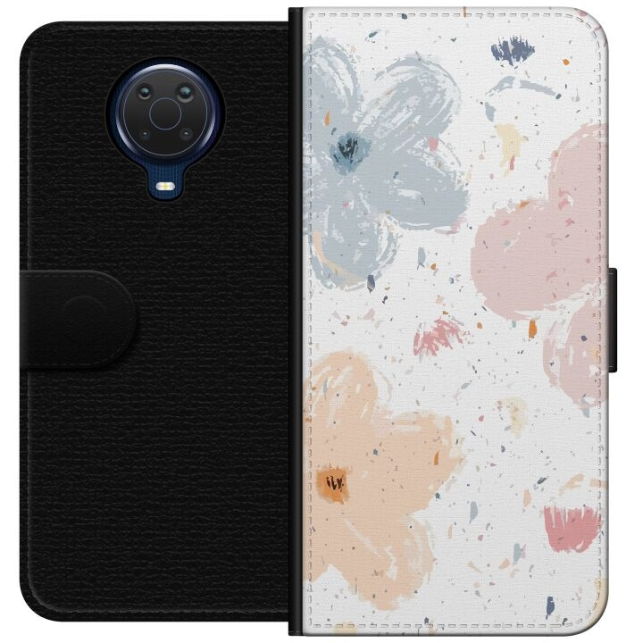 Portemonnee-hoesje voor Nokia G20 met Bloemen ontwerp in de groep SMARTPHONE & TABLETS / Mobielbescherming / Nokia/Microsoft bij TP E-commerce Nordic AB (A55946)