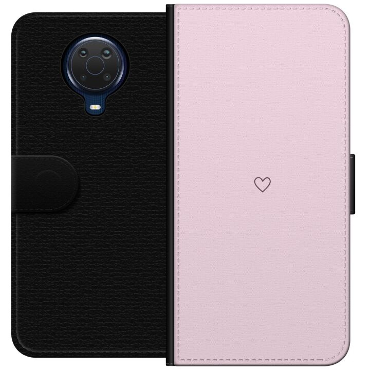 Portemonnee-hoesje voor Nokia G20 met Hart ontwerp in de groep SMARTPHONE & TABLETS / Mobielbescherming / Nokia/Microsoft bij TP E-commerce Nordic AB (A55953)