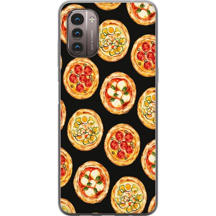 Mobiele hoes voor Nokia G21 met Pizza ontwerp in de groep SMARTPHONE & TABLETS / Mobielbescherming / Nokia/Microsoft bij TP E-commerce Nordic AB (A56001)