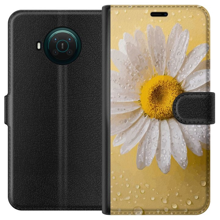 Portemonnee-hoesje voor Nokia X20 met Porseleinbloem ontwerp in de groep SMARTPHONE & TABLETS / Mobielbescherming / Nokia/Microsoft bij TP E-commerce Nordic AB (A56096)