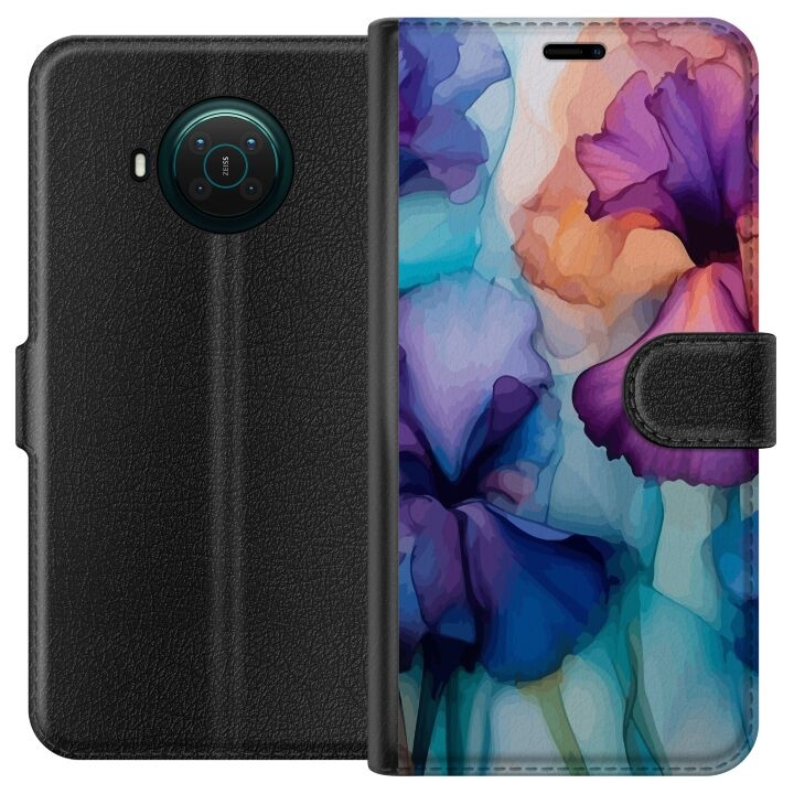 Portemonnee-hoesje voor Nokia X20 met Magische bloemen ontwerp in de groep SMARTPHONE & TABLETS / Mobielbescherming / Nokia/Microsoft bij TP E-commerce Nordic AB (A56099)