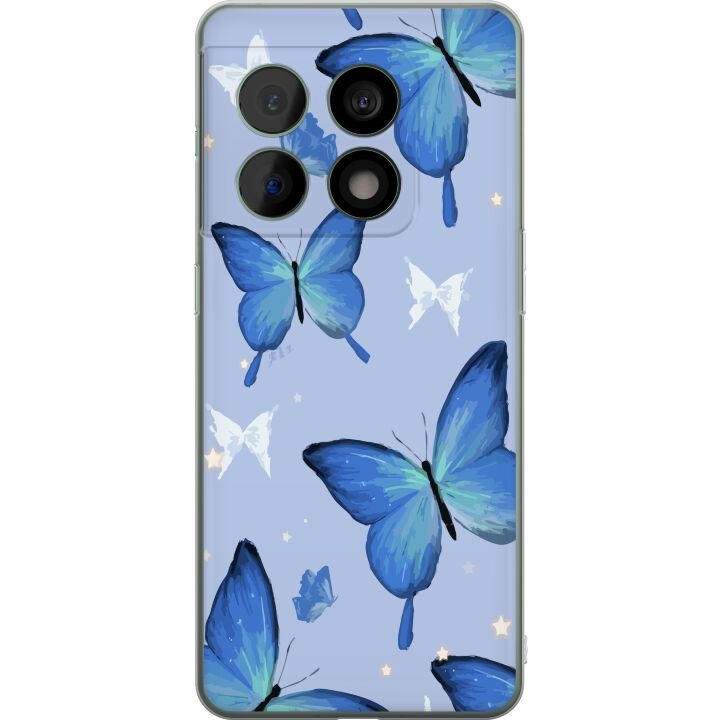 Mobiele hoes voor OnePlus 10 Pro met Blauwe vlinders ontwerp in de groep SMARTPHONE & TABLETS / Mobielbescherming / OnePlus bij TP E-commerce Nordic AB (A56355)