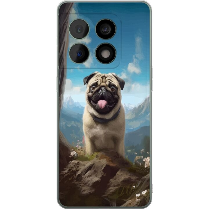 Mobiele hoes voor OnePlus 10 Pro met Blije Hond ontwerp in de groep SMARTPHONE & TABLETS / Mobielbescherming / OnePlus bij TP E-commerce Nordic AB (A56357)