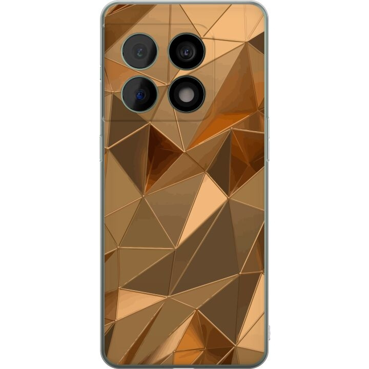 Mobiele hoes voor OnePlus 10 Pro met 3D Goud ontwerp in de groep SMARTPHONE & TABLETS / Mobielbescherming / OnePlus bij TP E-commerce Nordic AB (A56363)