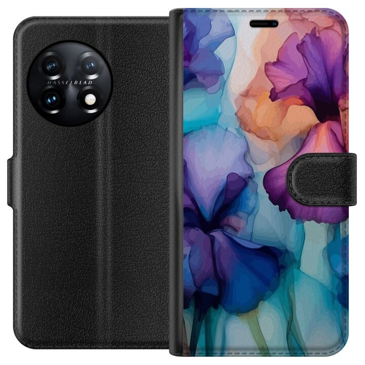 Portemonnee-hoesje voor OnePlus 11 met Magische bloemen ontwerp in de groep SMARTPHONE & TABLETS / Mobielbescherming / OnePlus bij TP E-commerce Nordic AB (A56396)