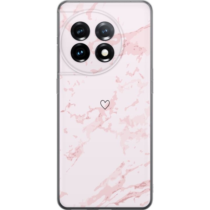 Mobiele hoes voor OnePlus 11R met Roze Hart ontwerp in de groep SMARTPHONE & TABLETS / Mobielbescherming / OnePlus bij TP E-commerce Nordic AB (A56497)