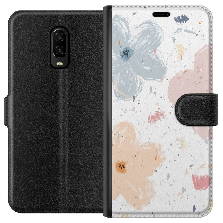 Portemonnee-hoesje voor OnePlus 6T met Bloemen ontwerp in de groep SMARTPHONE & TABLETS / Mobielbescherming / OnePlus bij TP E-commerce Nordic AB (A56540)