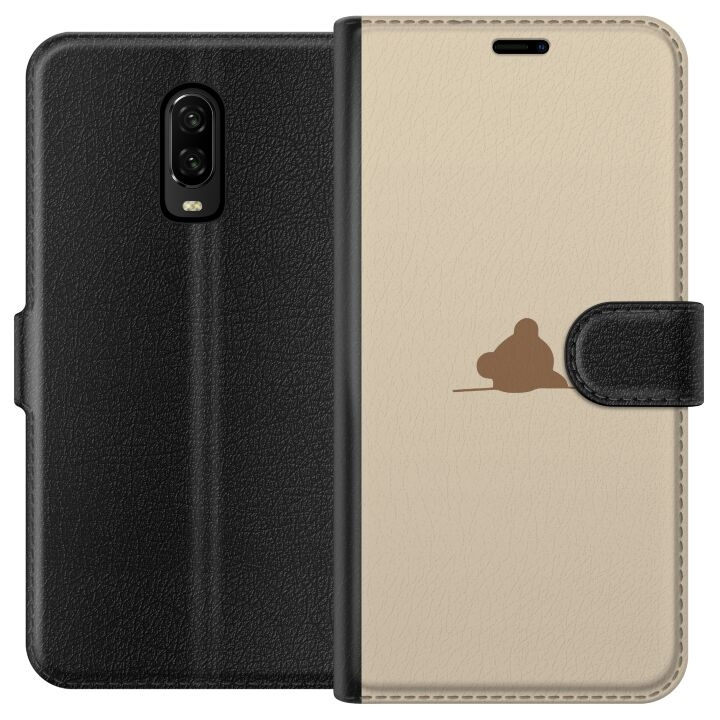 Portemonnee-hoesje voor OnePlus 6T met Nalle ontwerp in de groep SMARTPHONE & TABLETS / Mobielbescherming / OnePlus bij TP E-commerce Nordic AB (A56548)