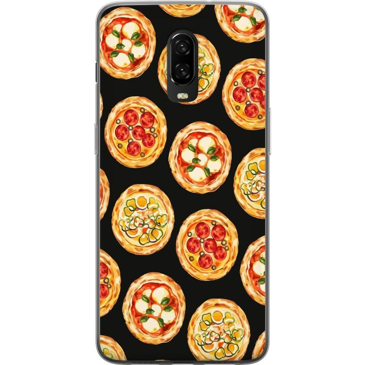 Mobiele hoes voor OnePlus 6T met Pizza ontwerp in de groep SMARTPHONE & TABLETS / Mobielbescherming / OnePlus bij TP E-commerce Nordic AB (A56568)