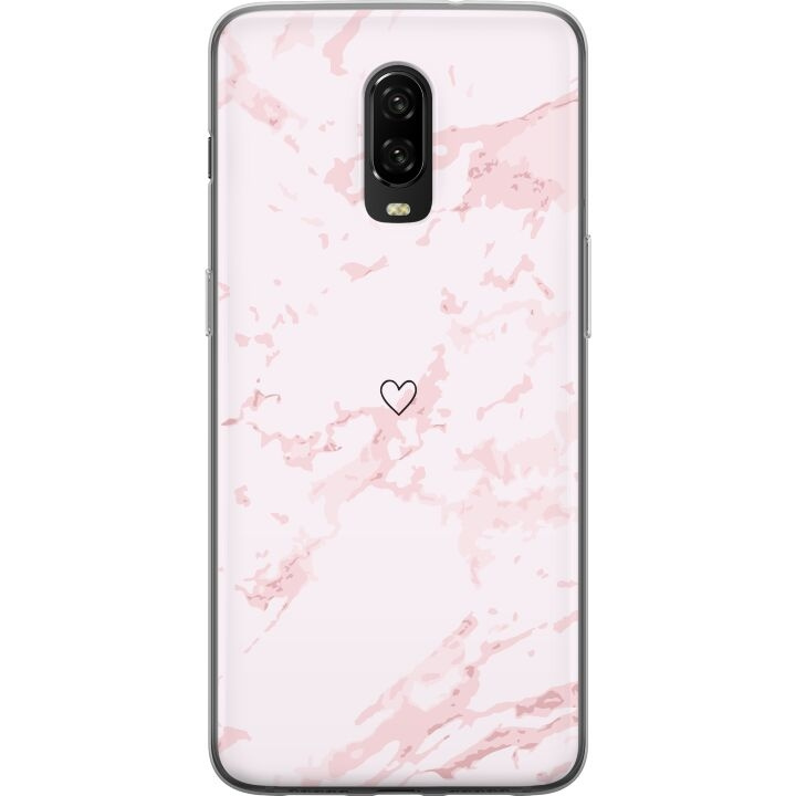 Mobiele hoes voor OnePlus 6T met Roze Hart ontwerp in de groep SMARTPHONE & TABLETS / Mobielbescherming / OnePlus bij TP E-commerce Nordic AB (A56578)