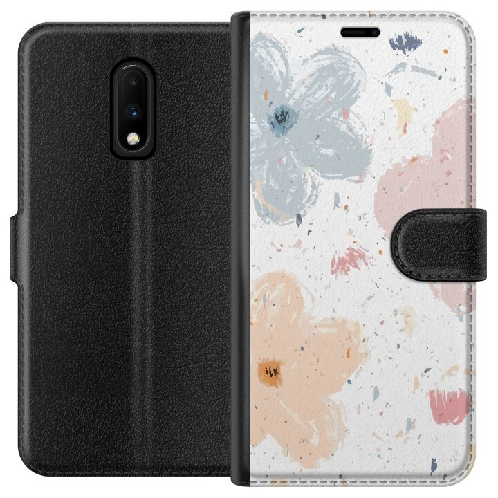 Portemonnee-hoesje voor OnePlus 7 met Bloemen ontwerp in de groep SMARTPHONE & TABLETS / Mobielbescherming / OnePlus bij TP E-commerce Nordic AB (A56594)