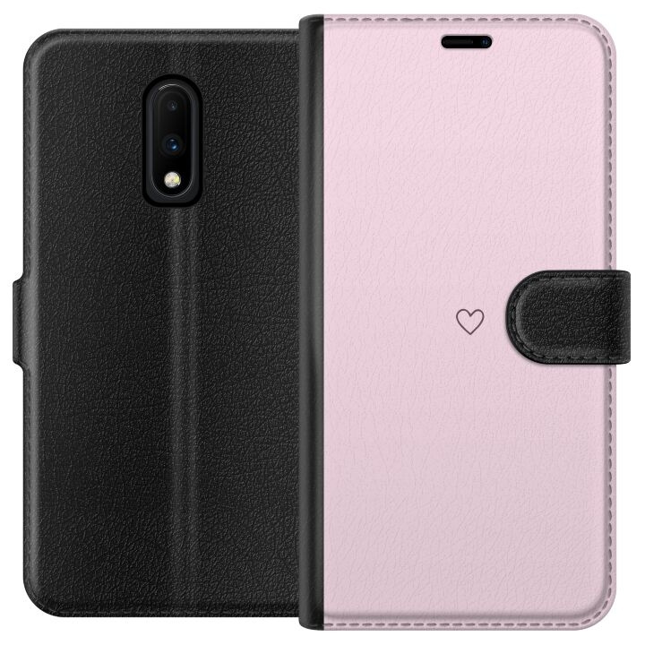 Portemonnee-hoesje voor OnePlus 7 met Hart ontwerp in de groep SMARTPHONE & TABLETS / Mobielbescherming / OnePlus bij TP E-commerce Nordic AB (A56601)