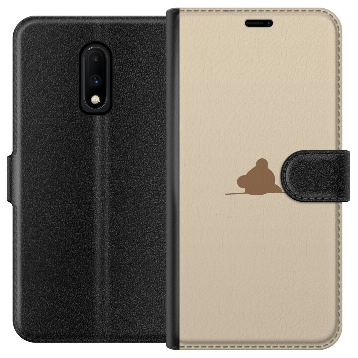 Portemonnee-hoesje voor OnePlus 7 met Nalle ontwerp in de groep SMARTPHONE & TABLETS / Mobielbescherming / OnePlus bij TP E-commerce Nordic AB (A56602)