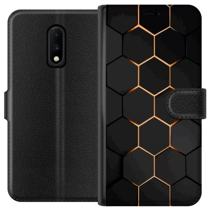 Portemonnee-hoesje voor OnePlus 7 met Luxe Patroon ontwerp in de groep SMARTPHONE & TABLETS / Mobielbescherming / OnePlus bij TP E-commerce Nordic AB (A56607)