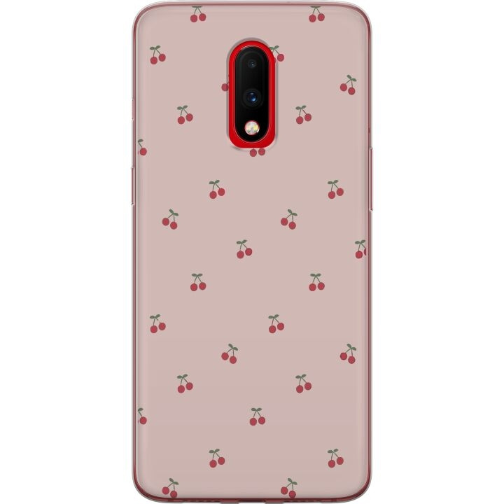 Mobiele hoes voor OnePlus 7 met Kersen ontwerp in de groep SMARTPHONE & TABLETS / Mobielbescherming / OnePlus bij TP E-commerce Nordic AB (A56616)