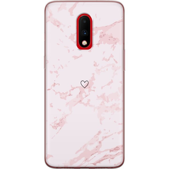 Mobiele hoes voor OnePlus 7 met Roze Hart ontwerp in de groep SMARTPHONE & TABLETS / Mobielbescherming / OnePlus bij TP E-commerce Nordic AB (A56632)