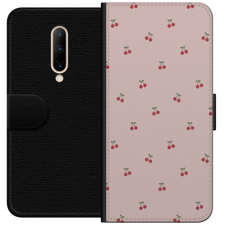 Portemonnee-hoesje voor OnePlus 7 Pro met Kersen ontwerp in de groep SMARTPHONE & TABLETS / Mobielbescherming / OnePlus bij TP E-commerce Nordic AB (A56643)