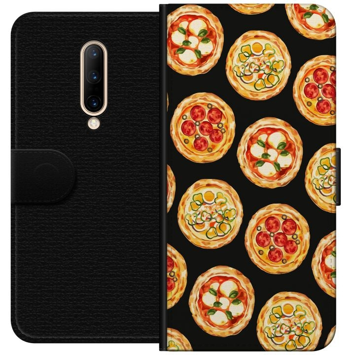 Portemonnee-hoesje voor OnePlus 7 Pro met Pizza ontwerp in de groep SMARTPHONE & TABLETS / Mobielbescherming / OnePlus bij TP E-commerce Nordic AB (A56649)