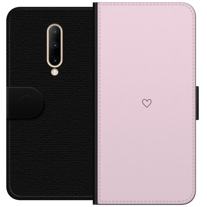 Portemonnee-hoesje voor OnePlus 7 Pro met Hart ontwerp in de groep SMARTPHONE & TABLETS / Mobielbescherming / OnePlus bij TP E-commerce Nordic AB (A56655)