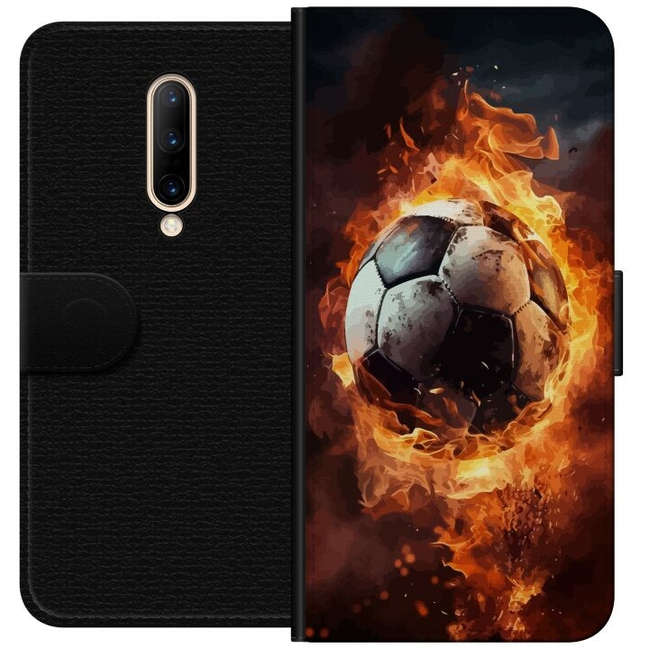 Portemonnee-hoesje voor OnePlus 7 Pro met Voetbal ontwerp in de groep SMARTPHONE & TABLETS / Mobielbescherming / OnePlus bij TP E-commerce Nordic AB (A56657)