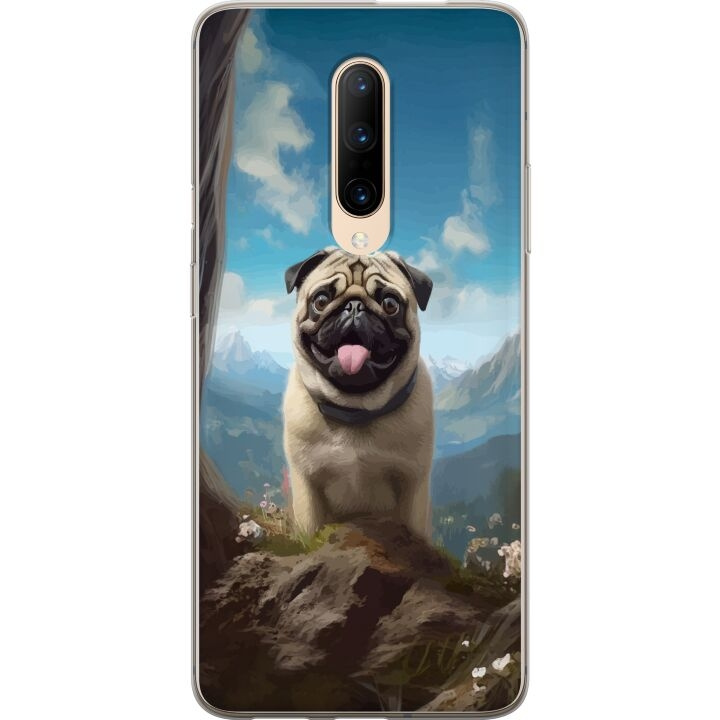 Mobiele hoes voor OnePlus 7 Pro met Blije Hond ontwerp in de groep SMARTPHONE & TABLETS / Mobielbescherming / OnePlus bij TP E-commerce Nordic AB (A56681)