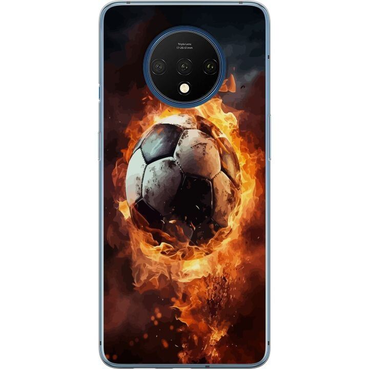 Mobiele hoes voor OnePlus 7T met Voetbal ontwerp in de groep SMARTPHONE & TABLETS / Mobielbescherming / OnePlus bij TP E-commerce Nordic AB (A56738)