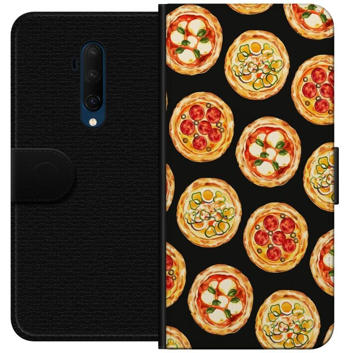 Portemonnee-hoesje voor OnePlus 7T Pro met Pizza ontwerp in de groep SMARTPHONE & TABLETS / Mobielbescherming / OnePlus bij TP E-commerce Nordic AB (A56757)