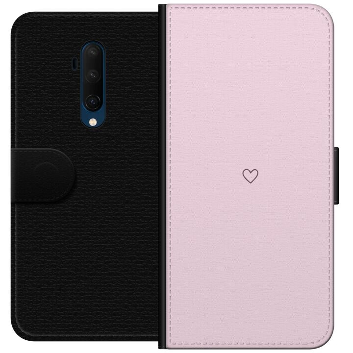 Portemonnee-hoesje voor OnePlus 7T Pro met Hart ontwerp in de groep SMARTPHONE & TABLETS / Mobielbescherming / OnePlus bij TP E-commerce Nordic AB (A56763)