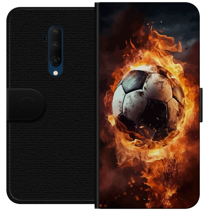 Portemonnee-hoesje voor OnePlus 7T Pro met Voetbal ontwerp in de groep SMARTPHONE & TABLETS / Mobielbescherming / OnePlus bij TP E-commerce Nordic AB (A56765)