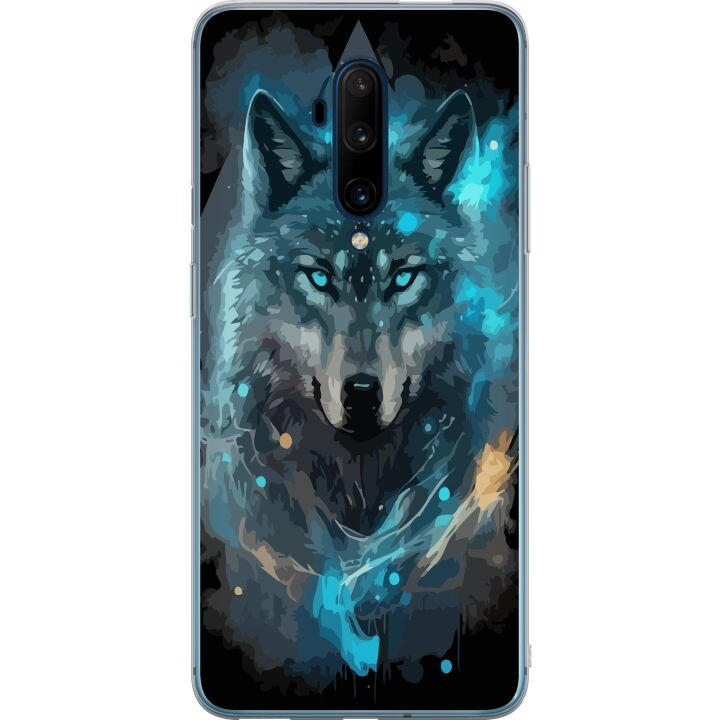 Mobiele hoes voor OnePlus 7T Pro met Wolf ontwerp in de groep SMARTPHONE & TABLETS / Mobielbescherming / OnePlus bij TP E-commerce Nordic AB (A56776)