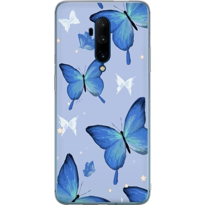 Mobiele hoes voor OnePlus 7T Pro met Blauwe vlinders ontwerp in de groep SMARTPHONE & TABLETS / Mobielbescherming / OnePlus bij TP E-commerce Nordic AB (A56787)