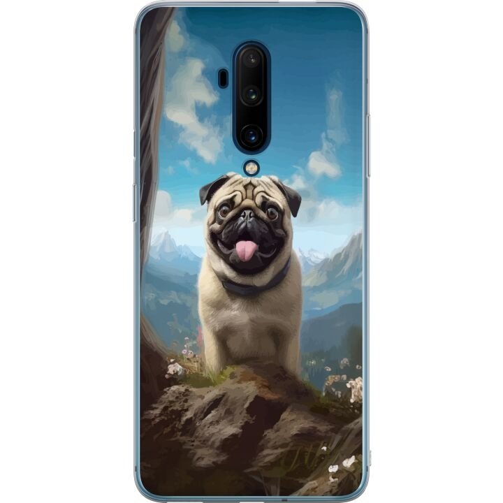 Mobiele hoes voor OnePlus 7T Pro met Blije Hond ontwerp in de groep SMARTPHONE & TABLETS / Mobielbescherming / OnePlus bij TP E-commerce Nordic AB (A56789)