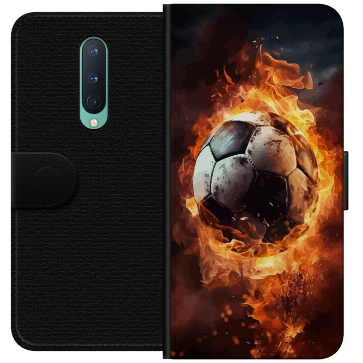 Portemonnee-hoesje voor OnePlus 8 met Voetbal ontwerp in de groep SMARTPHONE & TABLETS / Mobielbescherming / OnePlus bij TP E-commerce Nordic AB (A56819)