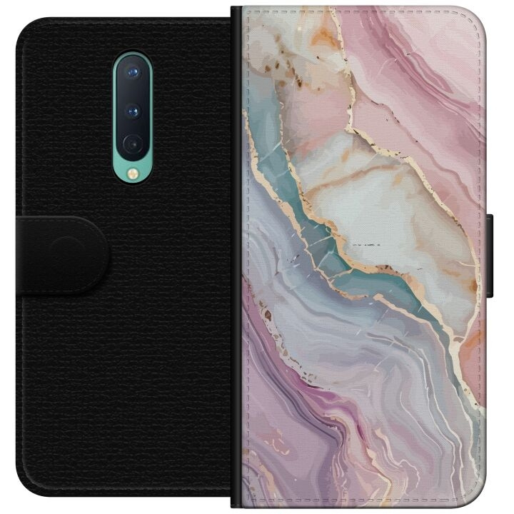 Portemonnee-hoesje voor OnePlus 8 met Marmer ontwerp in de groep SMARTPHONE & TABLETS / Mobielbescherming / OnePlus bij TP E-commerce Nordic AB (A56820)