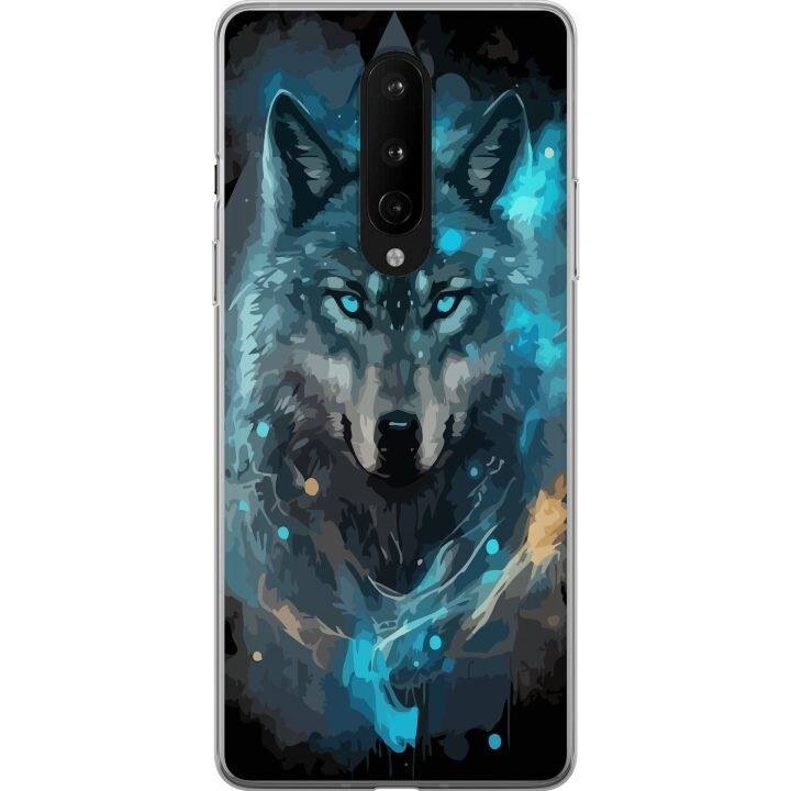 Mobiele hoes voor OnePlus 8 met Wolf ontwerp in de groep SMARTPHONE & TABLETS / Mobielbescherming / OnePlus bij TP E-commerce Nordic AB (A56830)