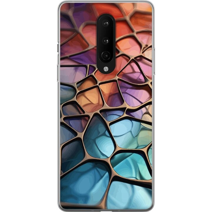 Mobiele hoes voor OnePlus 8 met Metallic patroon ontwerp in de groep SMARTPHONE & TABLETS / Mobielbescherming / OnePlus bij TP E-commerce Nordic AB (A56835)