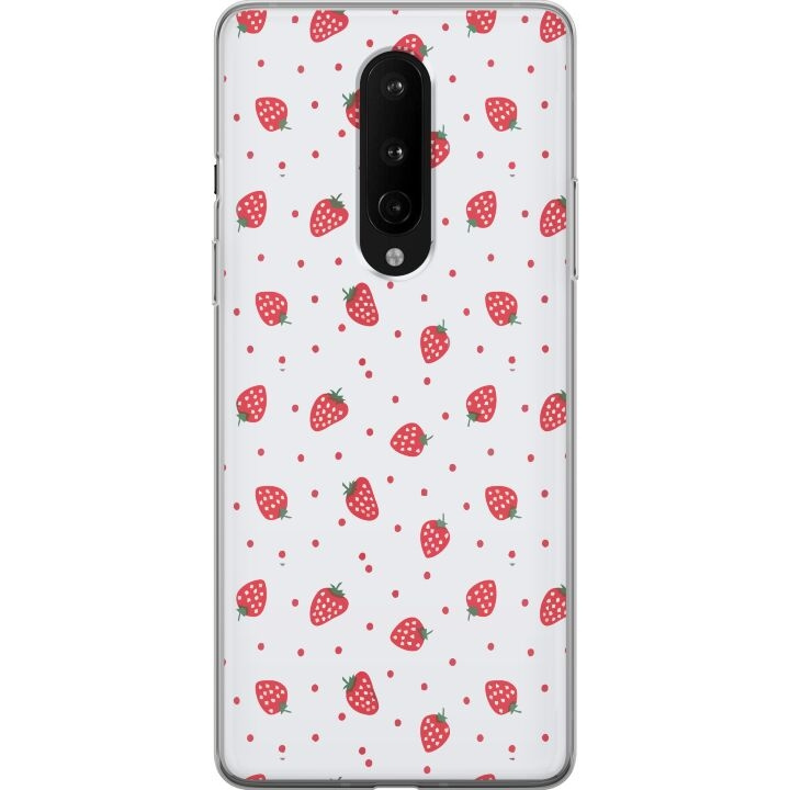 Mobiele hoes voor OnePlus 8 met Aardbeien ontwerp in de groep SMARTPHONE & TABLETS / Mobielbescherming / OnePlus bij TP E-commerce Nordic AB (A56842)