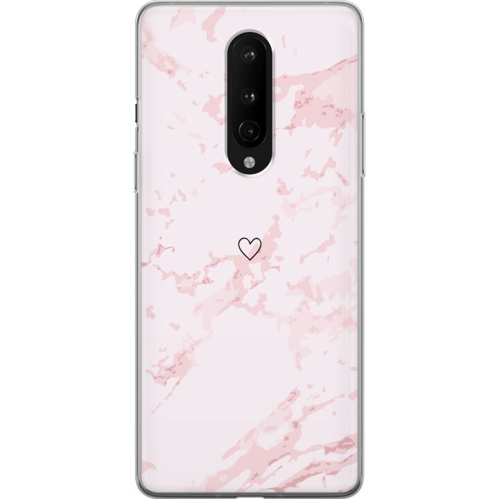 Mobiele hoes voor OnePlus 8 met Roze Hart ontwerp in de groep SMARTPHONE & TABLETS / Mobielbescherming / OnePlus bij TP E-commerce Nordic AB (A56848)