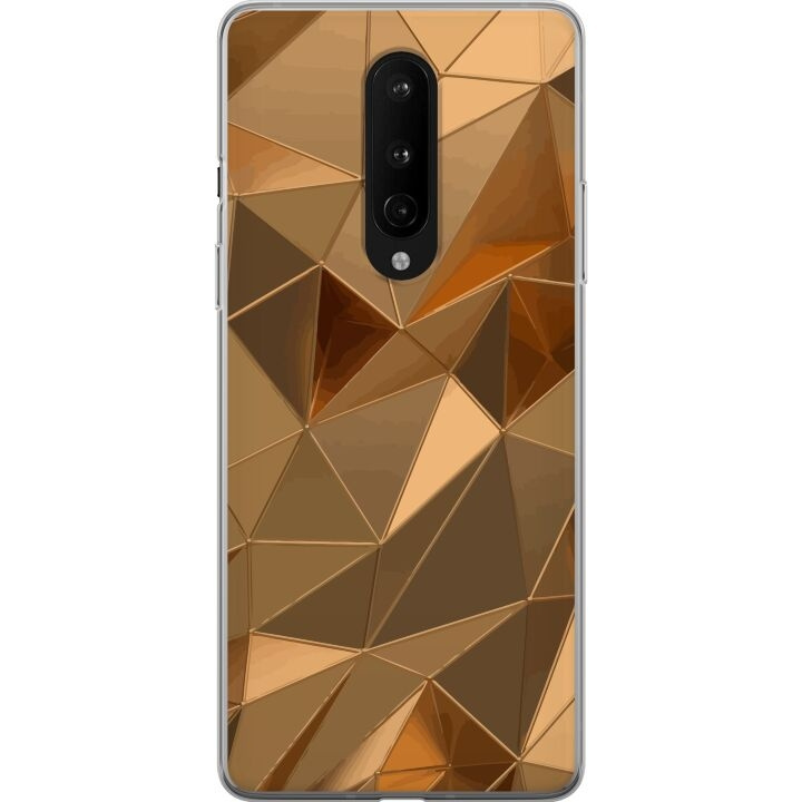 Mobiele hoes voor OnePlus 8 met 3D Goud ontwerp in de groep SMARTPHONE & TABLETS / Mobielbescherming / OnePlus bij TP E-commerce Nordic AB (A56849)