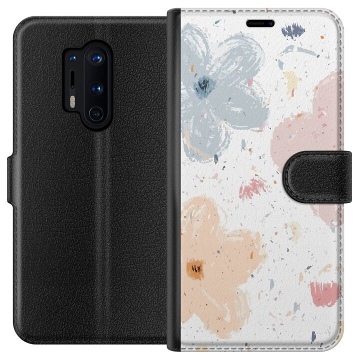 Portemonnee-hoesje voor OnePlus 8 Pro met Bloemen ontwerp in de groep SMARTPHONE & TABLETS / Mobielbescherming / OnePlus bij TP E-commerce Nordic AB (A56864)