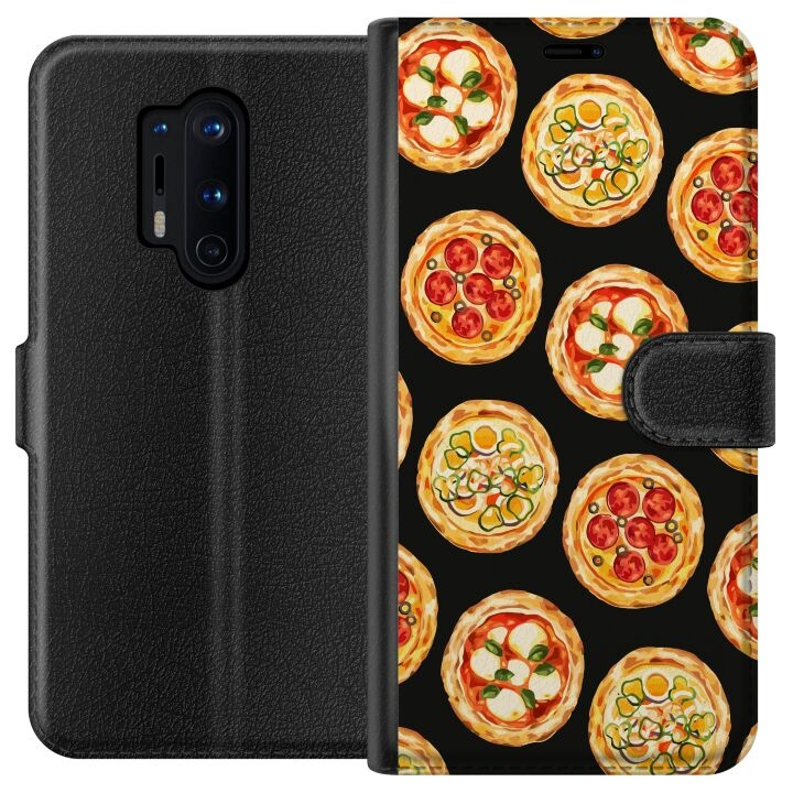 Portemonnee-hoesje voor OnePlus 8 Pro met Pizza ontwerp in de groep SMARTPHONE & TABLETS / Mobielbescherming / OnePlus bij TP E-commerce Nordic AB (A56865)